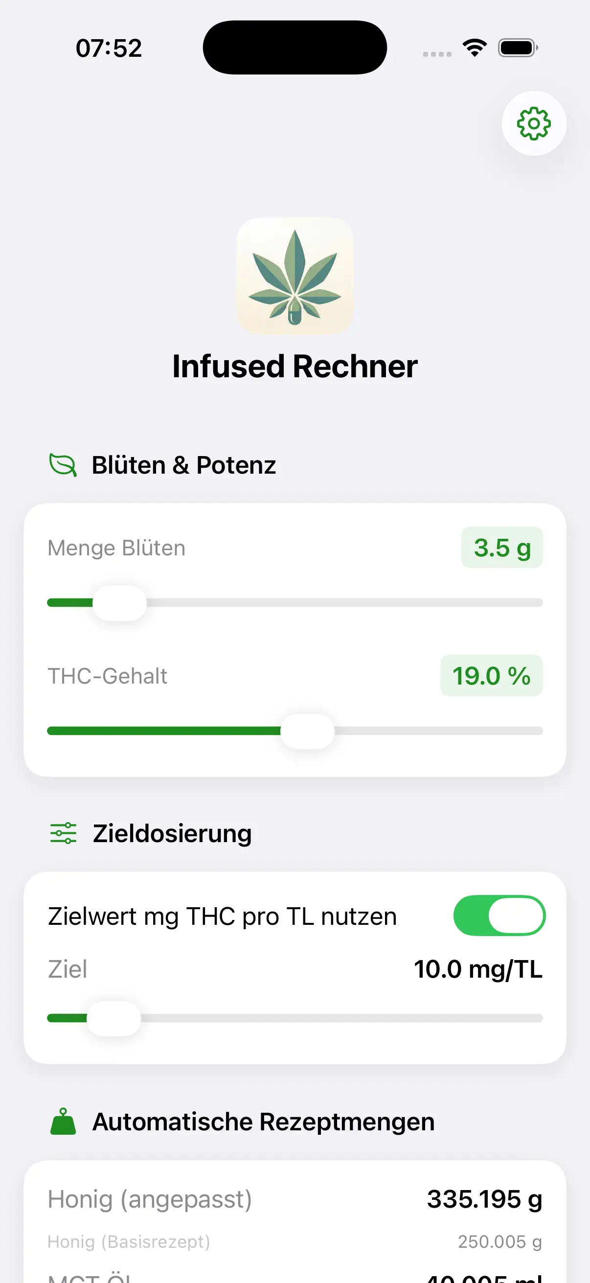 Infusion Calculator Screenshot 2